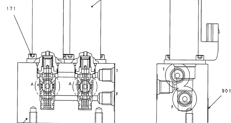 08-14(00) VALVE ASSEMBLY, SOLENOID, (YN35V00040F1)-SK460-8 SK485-8 Kobelco Excavator Parts Number Electronic Catalog EPC Manuals