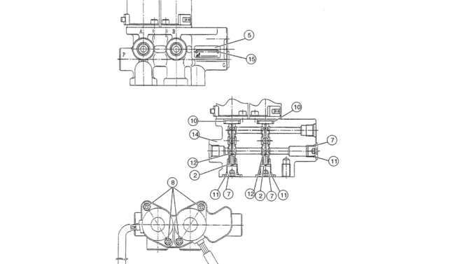 08-15(00) VALVE ASSEMBLY, SOLENOID (LC35V00004F2 & LC35V00004F3)-SK460-8 SK485-8 Kobelco Excavator Parts Number Electronic Catalog EPC Manuals