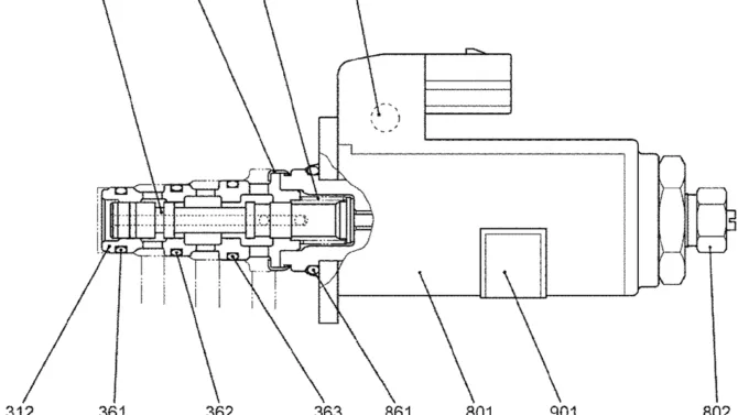 08-16-03(00) VALVE ASSEMBLY, SOLENOID (YN35V00050F1)-SK460-8 SK485-8 Kobelco Excavator Parts Number Electronic Catalog EPC Manuals
