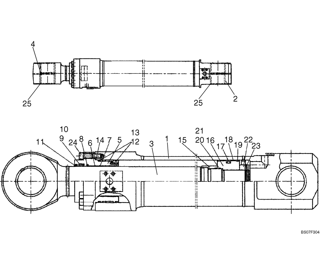 08-22(00) CYLINDER ASSEMBLY, BUCKET (LS01V00057F1)-SK460-8 SK485-8 Kobelco Excavator Parts Number Electronic Catalog EPC Manuals