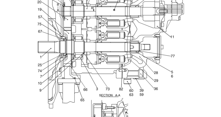 08-32-00(00) HYDRAULIC PUMP (LS10V00017F1)-SK460-8 SK485-8 Kobelco Excavator Parts Number Electronic Catalog EPC Manuals