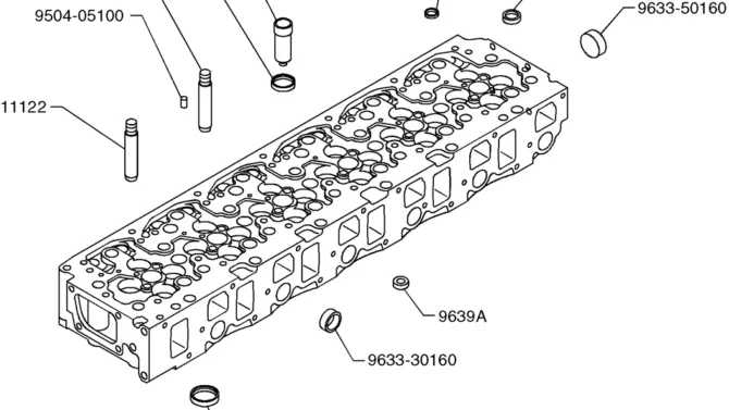 09-02(00) CYLINDER HEAD-SK460-8 SK485-8 Kobelco Excavator Parts Number Electronic Catalog EPC Manuals