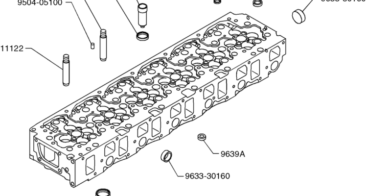 09-02(00) CYLINDER HEAD-SK460-8 SK485-8 Kobelco Excavator Parts Number Electronic Catalog EPC Manuals