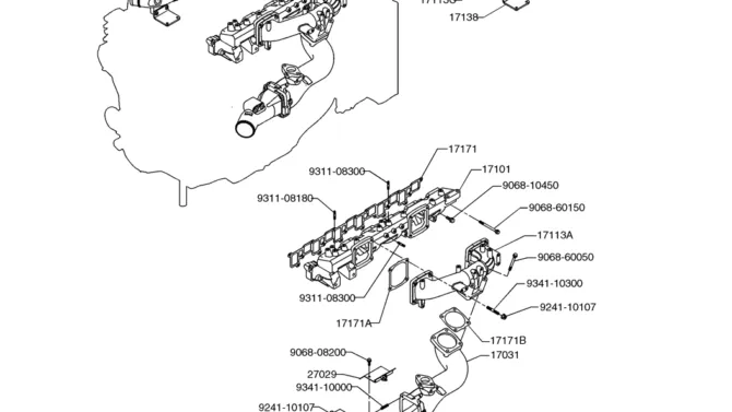 09-09(00) AIR INTAKE & EXHAUST SYSTEM-SK460-8 SK485-8 Kobelco Excavator Parts Number Electronic Catalog EPC Manuals