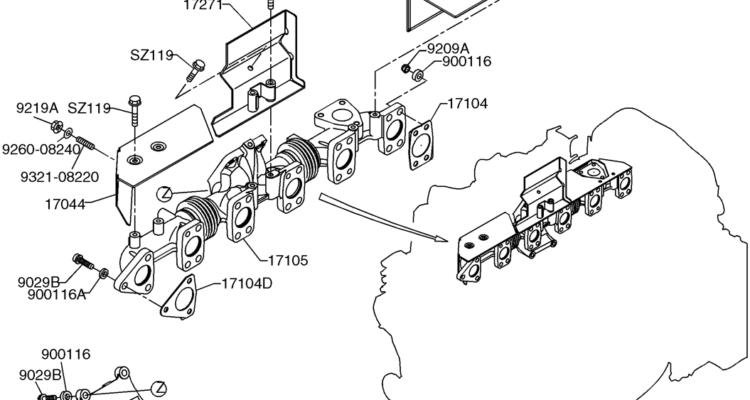 09-10(00) AIR INTAKE & EXHAUST SYSTEM-SK460-8 SK485-8 Kobelco Excavator Parts Number Electronic Catalog EPC Manuals