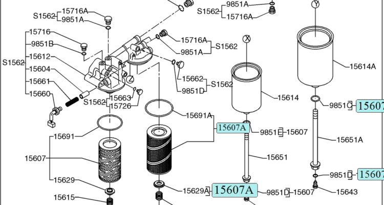 09-14(00) OIL FILTER (VH15600E0070)-SK460-8 SK485-8 Kobelco Excavator Parts Number Electronic Catalog EPC Manuals