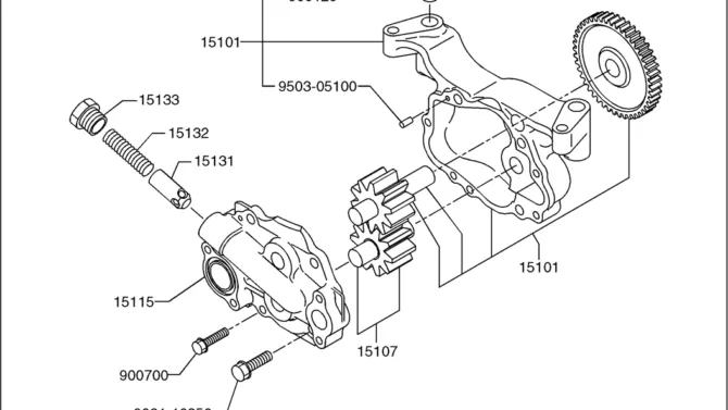 09-16(00) OIL PUMP (VH151102124A)-SK460-8 SK485-8 Kobelco Excavator Parts Number Electronic Catalog EPC Manuals