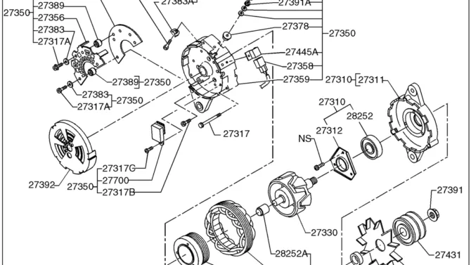 09-26(00) ALTERNATOR W/REGULATOR ASSEMBLY, 24V-60A (VH27060E0190)-SK460-8 SK485-8 Kobelco Excavator Parts Number Electronic Catalog EPC Manuals