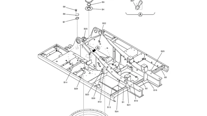 1.001(00) UPPER FRAME GROUP (H&W) LC52FU0009F1-SK350-8 Kobelco Excavator Parts Number Electronic Catalog EPC Manuals