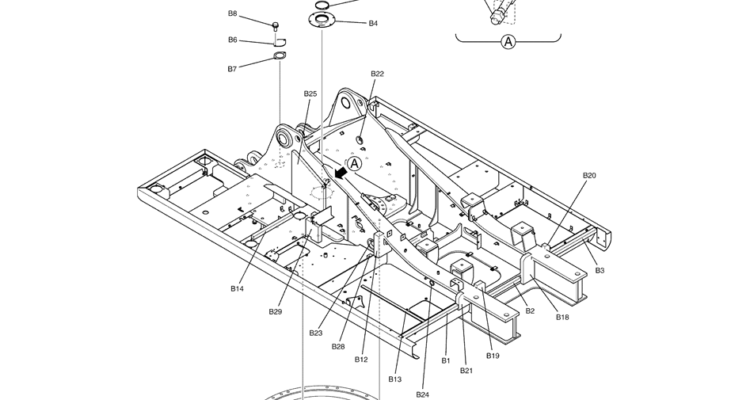 1.001(00) UPPER FRAME GROUP (H&W) LC52FU0009F1-SK350-8 Kobelco Excavator Parts Number Electronic Catalog EPC Manuals