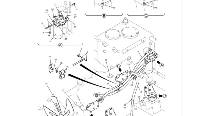 1.005(00) ENGINE INSTALLATION, (LC02P00034F1)-SK350-8 Kobelco Excavator Parts Number Electronic Catalog EPC Manuals