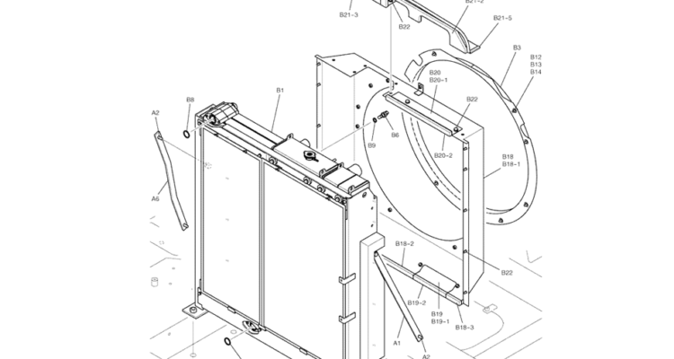 1.006(00) RADIATOR INSTALLATION, (LC05P00042F1)-SK350-8 Kobelco Excavator Parts Number Electronic Catalog EPC Manuals
