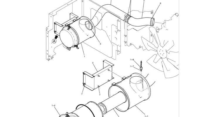 1.008(00) AIR CLEANER ASSEMBLY LC11P00016F1-SK350-8 Kobelco Excavator Parts Number Electronic Catalog EPC Manuals