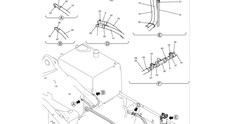 1.010(00) FUEL LINES LC21P00010F1-SK350-8 Kobelco Excavator Parts Number Electronic Catalog EPC Manuals