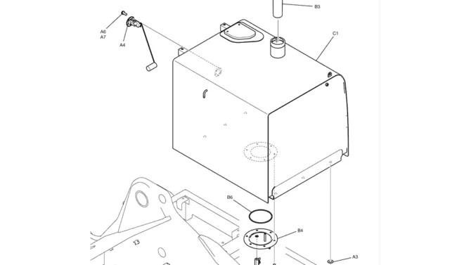 1.011(00) FUEL TANK INSTALLATION LC20P00035F1-SK350-8 Kobelco Excavator Parts Number Electronic Catalog EPC Manuals