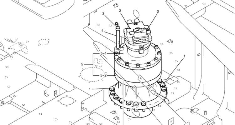 1.015(00) SWING MOTOR - INSTALLATION (LC32W00008F1)-SK350-8 Kobelco Excavator Parts Number Electronic Catalog EPC Manuals