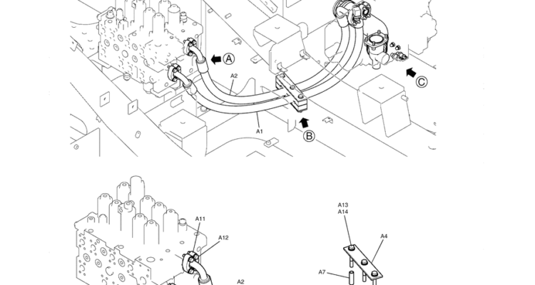 1.017(00) HYDRAULIC LINES PUMP SUCTION, DELIVERY (PUMP-TO-HYDRAULIC VALVE) LC30H00030F1 PAGE 1OF 2-SK350-8 Kobelco Excavator Parts Number Electronic Catalog EPC Manuals
