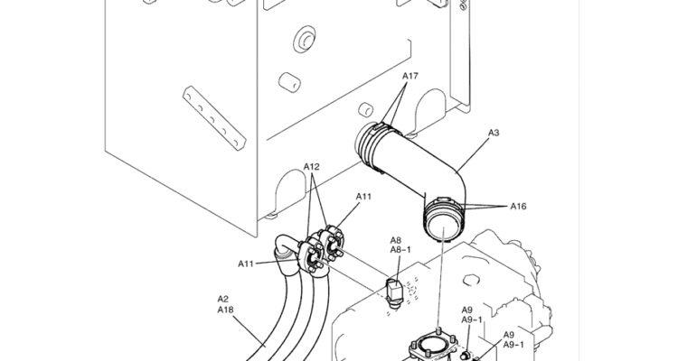 1.018(00) HYDRAULIC LINES PUMP SUCTION, DELIVERY (PUMP-TO-HYDRAULIC VALVE) LC30H00030F1 PAGE 2 OF 2-SK350-8 Kobelco Excavator Parts Number Electronic Catalog EPC Manuals