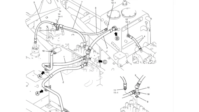 1.025(01) CONTROLS, OPERATORS YN03M00153F1 PAGE 2 OF 2-SK350-8 Kobelco Excavator Parts Number Electronic Catalog EPC Manuals