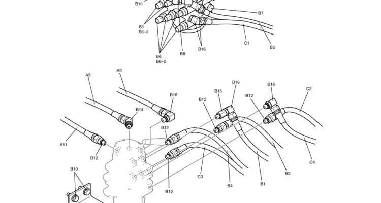 1.033(00) CONTROL LINES, REMOTE YN68H00129F1 PAGE 3 OF 3-SK350-8 Kobelco Excavator Parts Number Electronic Catalog EPC Manuals