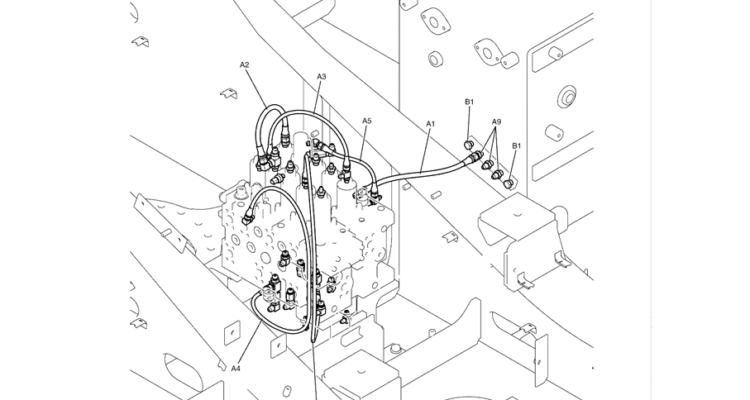 1.035(00) CONTROL LINES, MAIN LC06H00045F1 PAGE 2 OF 2-SK350-8 Kobelco Excavator Parts Number Electronic Catalog EPC Manuals