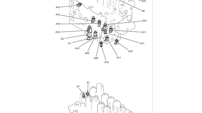 1.036(00) CONTROL LINES, VALVE LC64H00104F1 PAGE 1 OF 2-SK350-8 Kobelco Excavator Parts Number Electronic Catalog EPC Manuals