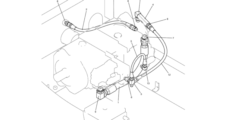 1.039(00) CONTROL LINES, PUMP LC06H00042F1