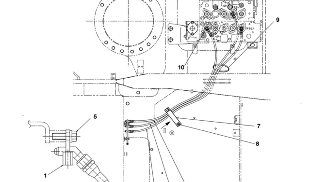1.041(00) CONTROL LINES, BLOCK LC64H00088F1-SK350-8 Kobelco Excavator Parts Number Electronic Catalog EPC Manuals