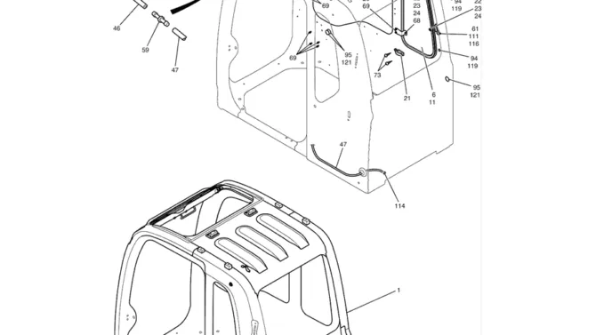1.051(00) CAB ASSY YN02C00156F1 PAGE 3 OF 3-SK350-8 Kobelco Excavator Parts Number Electronic Catalog EPC Manuals