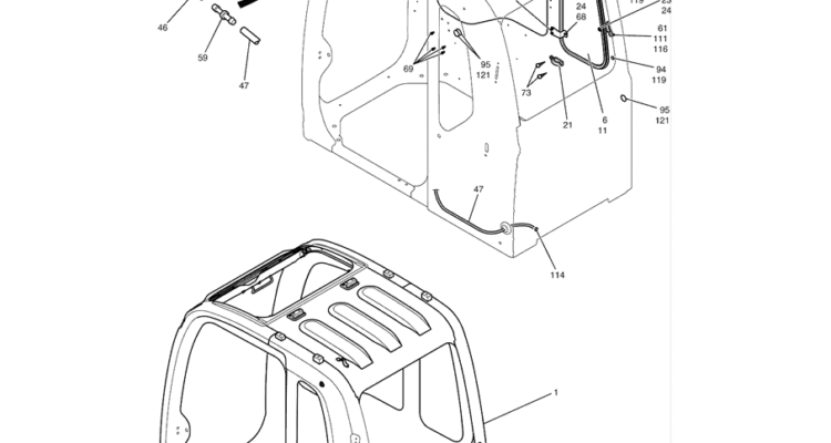 1.051(00) CAB ASSY YN02C00156F1 PAGE 3 OF 3-SK350-8 Kobelco Excavator Parts Number Electronic Catalog EPC Manuals