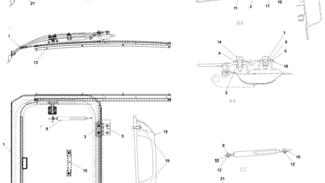 1.052(00) CAB, WINDOW, ROOF YN02C03654F1-SK350-8 Kobelco Excavator Parts Number Electronic Catalog EPC Manuals
