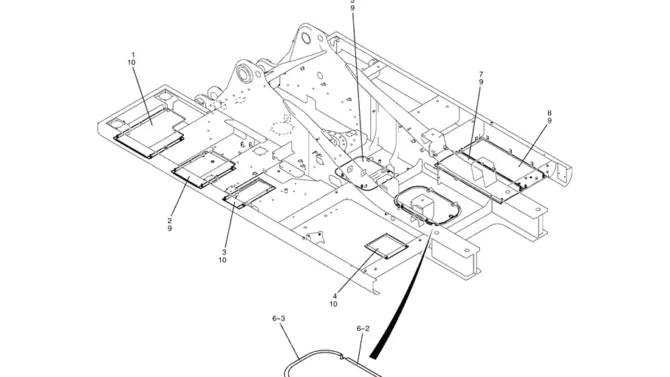 1.064(00) COVER ASSEMBLY, UNDER LC24C00022F1-SK350-8 Kobelco Excavator Parts Number Electronic Catalog EPC Manuals
