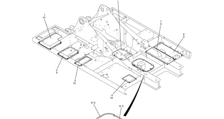 1.064(00) COVER ASSEMBLY, UNDER LC24C00022F1-SK350-8 Kobelco Excavator Parts Number Electronic Catalog EPC Manuals