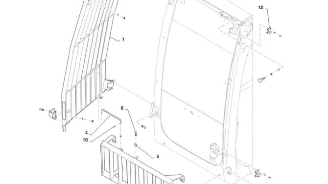 1.068(02) CAB FRONT GUARD-SK350-8 Kobelco Excavator Parts Number Electronic Catalog EPC Manuals