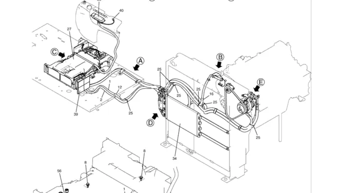 1.075(00) AIR CONDITIONER LC20M00033F1 PAGE 1 OF 3-SK350-8 Kobelco Excavator Parts Number Electronic Catalog EPC Manuals