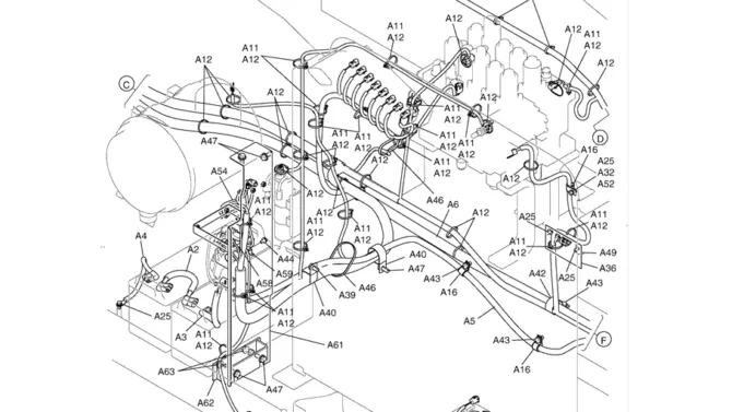 1.086(00) HARNESS ASSY, UPP LC13E00048F1 PAGE 2 OF 3-SK350-8 Kobelco Excavator Parts Number Electronic Catalog EPC Manuals