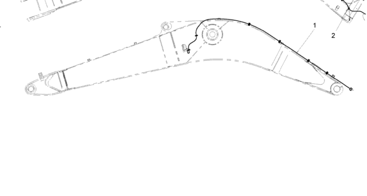 1.092(00) HARNESS ASSEMBLY BOOM WORK LAMP LB15E00001F2-SK350-8 Kobelco Excavator Parts Number Electronic Catalog EPC Manuals