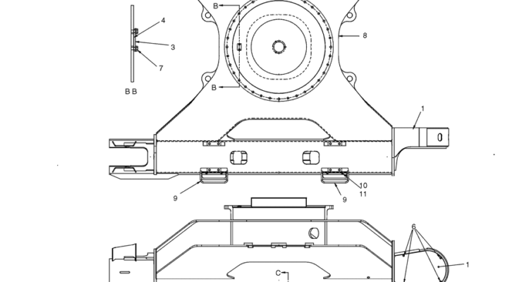 2.002(00) LOWER FRAME GROUP (STD GUIDE) (H & W) LC01FU0003F1-SK350-8 Kobelco Excavator Parts Number Electronic Catalog EPC Manuals