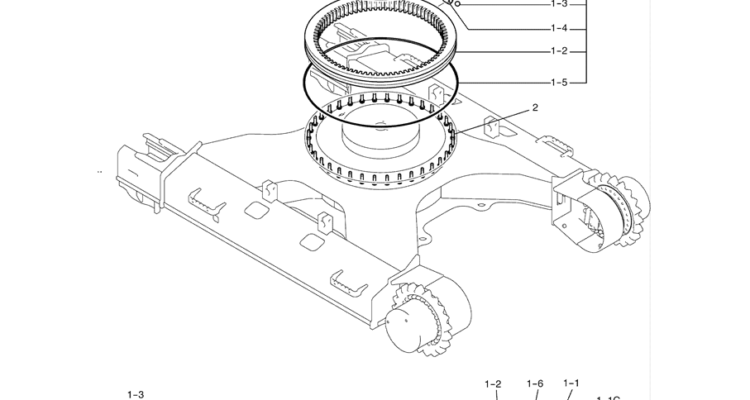 2.005(00) SLEWING RING ASSEMBLY LC40F00019F1-SK350-8 Kobelco Excavator Parts Number Electronic Catalog EPC Manuals