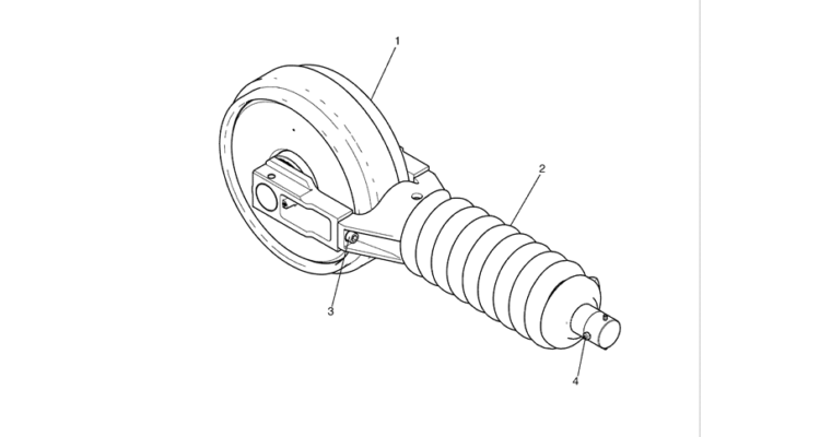 2.007(00) IDLER ASSEMBLY LC52D00026F1-SK350-8 Kobelco Excavator Parts Number Electronic Catalog EPC Manuals