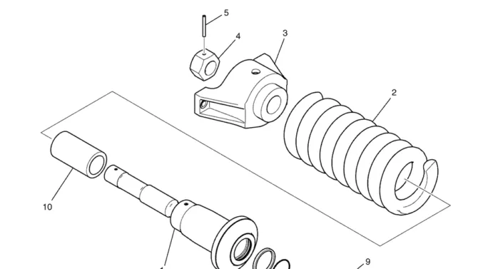 2.009(00) IDLER ADJUST ASSEMBLY LC54D00009F1-SK350-8 Kobelco Excavator Parts Number Electronic Catalog EPC Manuals