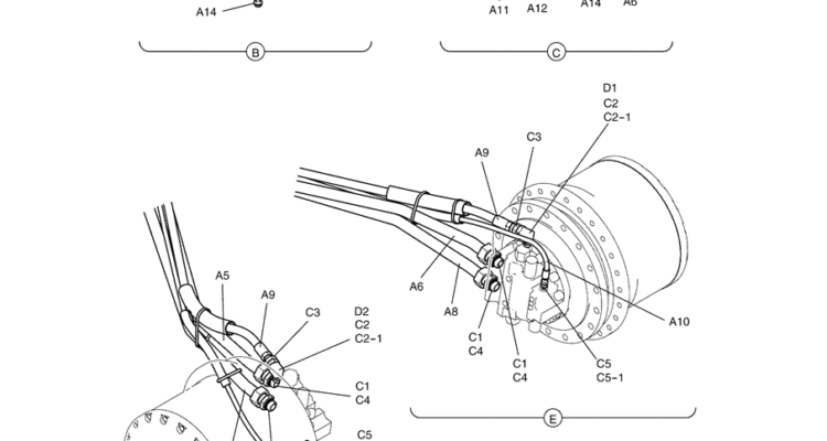 2.015(00) LOWER HYDRAULIC LINES LC02H00022F1 PAGE 2 OF 2-SK350-8 Kobelco Excavator Parts Number Electronic Catalog EPC Manuals