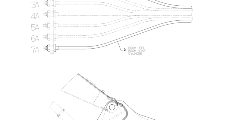 3.001(02) BOOM GROUP - LUB - BOOM CYL LUB KIT-SK350-8 Kobelco Excavator Parts Number Electronic Catalog EPC Manuals
