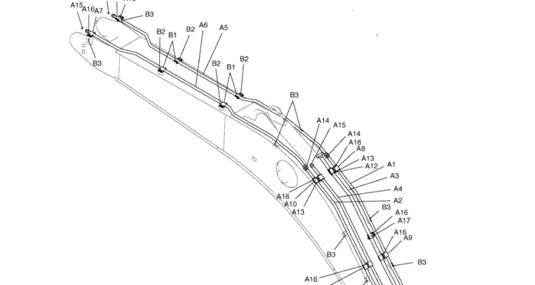 3.004(00) HYD LINES, BOOM STD LC42H00175F1-SK350-8 Kobelco Excavator Parts Number Electronic Catalog EPC Manuals