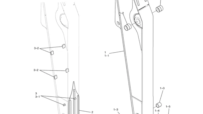 3.011(00) ARM ASSEMBLY 3.3M (10FT - 10IN) LC12B00383F1-SK350-8 Kobelco Excavator Parts Number Electronic Catalog EPC Manuals