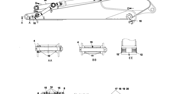 3.012(00) ARM GROUP (LONG REACH) YM12B00044FD-SK350-8 Kobelco Excavator Parts Number Electronic Catalog EPC Manuals