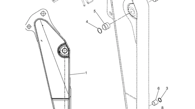 3.018(00) ARM ASSEMBLY, (MASS EXCAVATOR) (LC12BU0015F1)-SK350-8 Kobelco Excavator Parts Number Electronic Catalog EPC Manuals