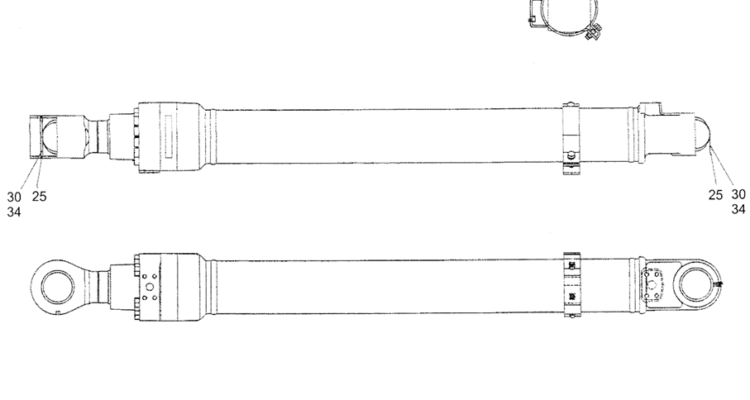 3.035(00) CYLINDER, BUCKET YM01V00009F1 LONG REACH-SK350-8 Kobelco Excavator Parts Number Electronic Catalog EPC Manuals