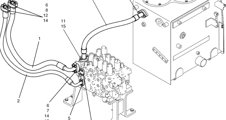 5.002(00) HYD LINES, UPPER (NIBBLER & BREAKER) LC03H00055F1-SK350-8 Kobelco Excavator Parts Number Electronic Catalog EPC Manuals