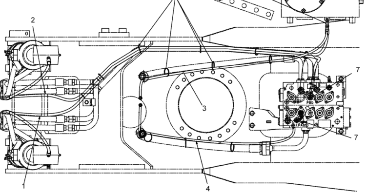 5.008(00) CONTROL LINES, VALVE (BOOM & ARM SAFETY) LC64H00085F1-SK350-8 Kobelco Excavator Parts Number Electronic Catalog EPC Manuals